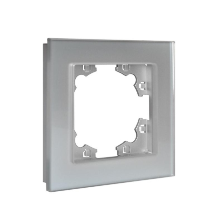 Рамка 1-м Афина стеклянная серебр. UNIVersal 2266