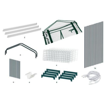 Теплица FITO-House-4 со светильниками в компл. 4яруса 1250х690х300мм Эра Б0059786