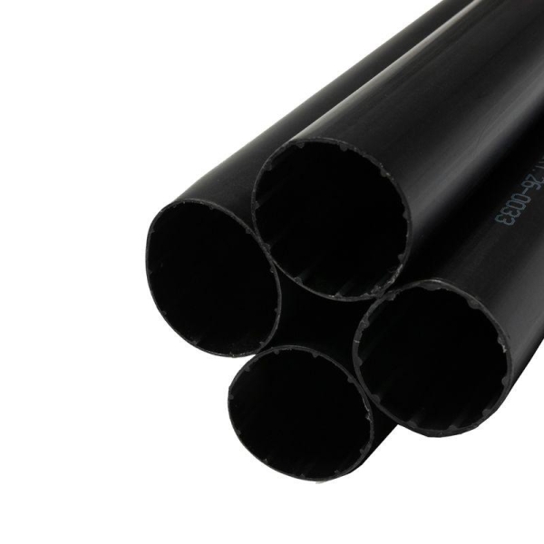 Трубка термоусадочная среднестен. клеевая 33/8 (3-4:1) 1м черн. (уп.4шт) Rexant 26-0033