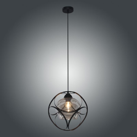 Светильник "Романо" 212 ф310 (плафон 7589) НСБ 01-60-182 Е27 (ИМ) подвесной черн.муар Элетех 1005405228