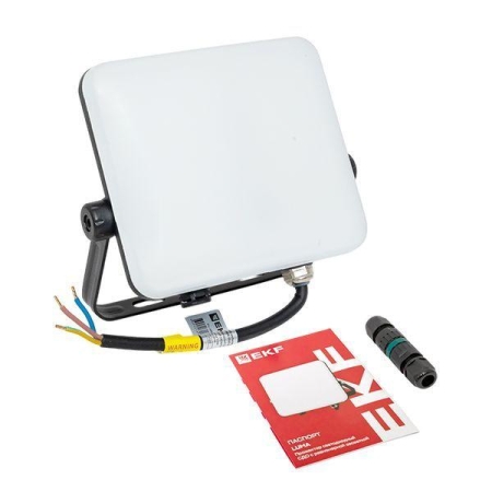 Прожектор светодиодный СДО-4003 30Вт 4000К IP65 с равномерной засветкой LUMA EKF FLL-4003-30-4000