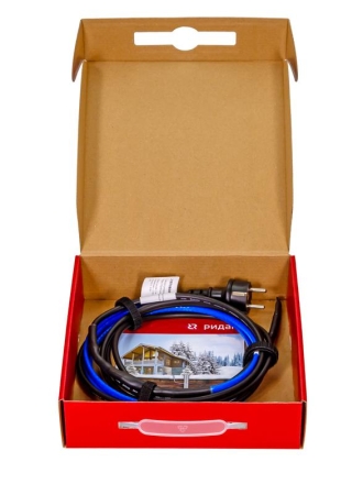 Кабель нагревательный саморег. Pipeheat-15 30Вт 2м с вилкой Ридан 21RT0800R