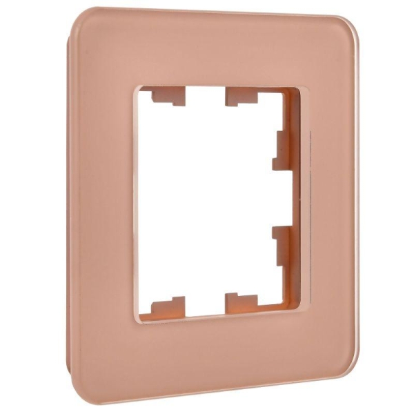 Рамка 1-м BRITE РУ-1-2-Бр стекло дым. RE IEK BR-M12-G-41-K97