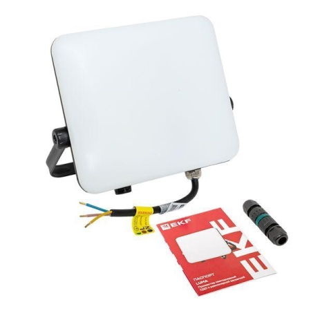 Прожектор светодиодный СДО-4004 50Вт 4000К IP65 с равномерной засветкой LUMA EKF FLL-4004-50-4000