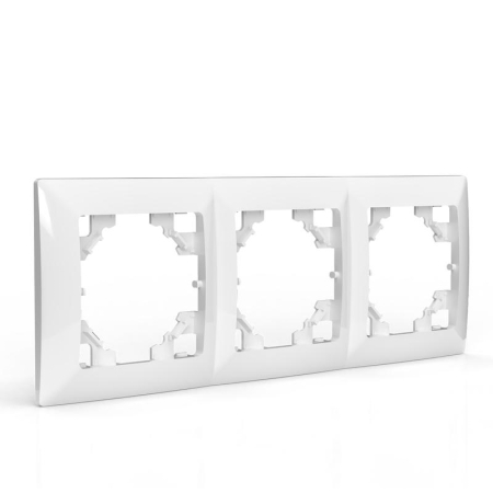 Рамка 3-м AVA бел. TOKOV LIGHT TKL-AV-RM3-C01