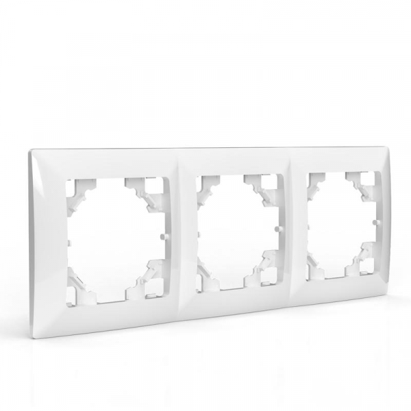 Рамка 3-м AVA бел. TOKOV LIGHT TKL-AV-RM3-C01