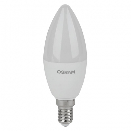Лампа светодиодная LED Value LVCLB60 7SW/840 7Вт свеча матовая E14 230В 2х5 RU (уп.5шт) OSRAM 4058075577954