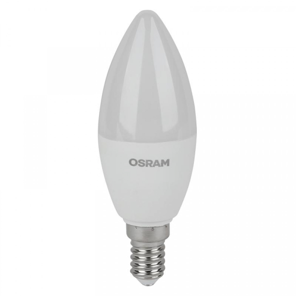 Лампа светодиодная LED Value LVCLB60 7SW/840 7Вт свеча матовая E14 230В 2х5 RU (уп.5шт) OSRAM 4058075577954
