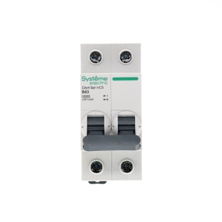 Выключатель автоматический модульный 2п B 63А 4.5кА City9 Set 230В SE C9F14263