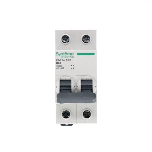 Выключатель автоматический модульный 2п B 63А 4.5кА City9 Set 230В SE C9F14263