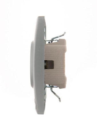 Розетка 2-м СП Karina 16А IP20 без заземл. керамика матов. серебр. LEZARD 707-4300-128