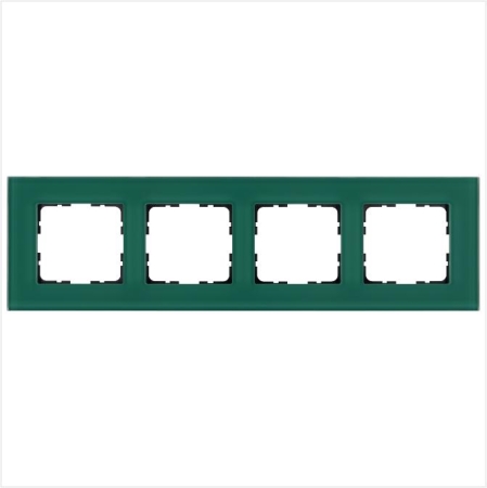 Рамка 4-м G-Glass стекло лазурн. Jasmart G1004GJ