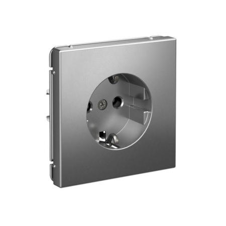 Розетка ArtGallery 16А с заземл. быстрозажим. клем. механизм сталь SE GAL000943S