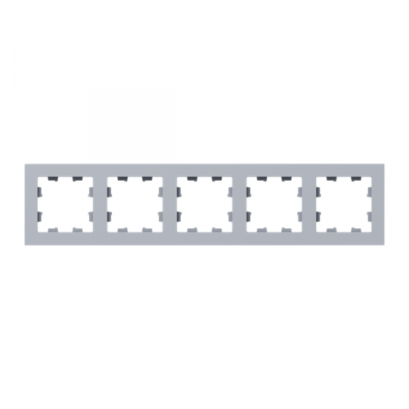 Рамка 5-м Эпика пластик алюм. EKF UP1-FPA-05