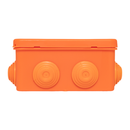 Коробка огнестойкая E45 100х100х50мм IP55 с клеммниками 4 полюса 0.5-10кв.мм HF EKF plc-kmfr-100-410