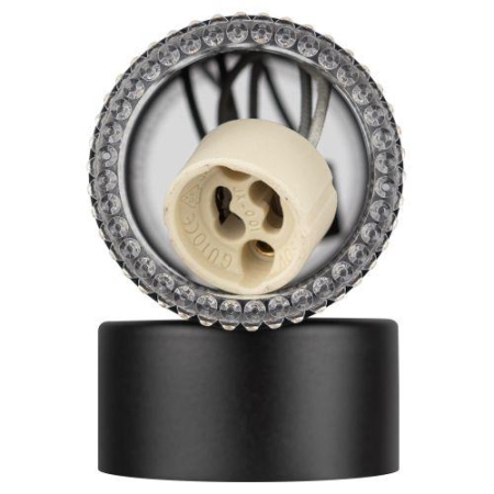 Светильник WL50 BK/TR 2хGU10 2х12Вт IP20 настенный черн. прозр. Эра Б0061194