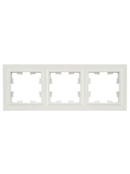 Рамка 3-м BRITE РУ-3-БрЖ жемчуж. IEK BR-M32-K36