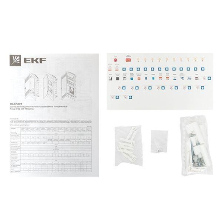 Щит силовой встраив. Nova 48мод. IP41 с пластик. дверью EKF nv-pb-pd-4
