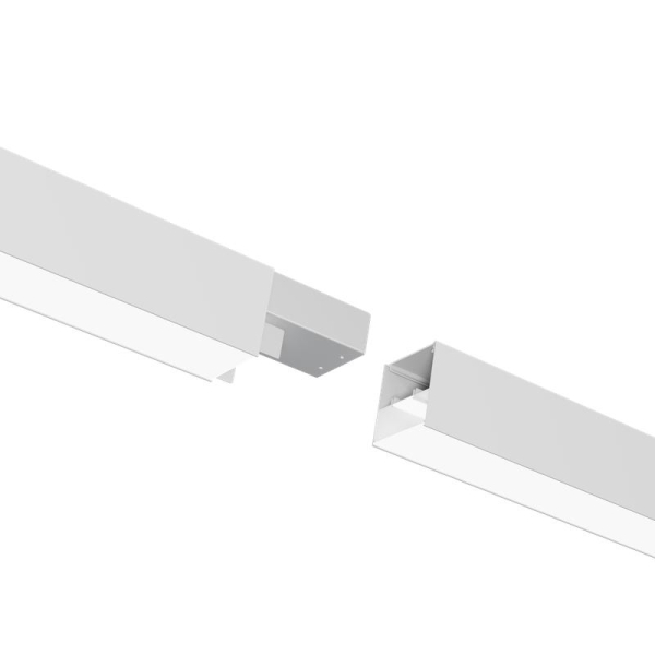 Светильник светодиодный ДПО/ДСО TS 02 S 48 OP 840 L1500 WH 1500х60х60мм 40Вт 4000К IP20 подвесной/накладной линейный со сквоз. провод. в компл. с тросом 3м бел. Русский Свет 11050224297