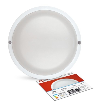 Светильник светодиодный СПП 2065-КРУГ 20Вт 6500К IP65 1800лм 155мм герметичный IN HOME 4690612044910