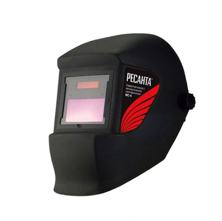 Маска сварочная МС-4 (без регулир. чувств. и задержки времени; задержка откр. 0.5с; сенсор чувств. пост.; светофильтр; ТСК 2101) Ресанта 65/34
