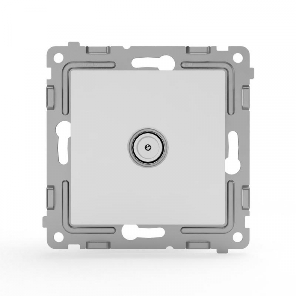 Розетка TV проходная СП Pixel 4DB механизм бел. TOKOV ELECTRIC TKE-PX-A1P-C01