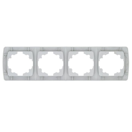 Рамка 4-м СП Мадрид горизонт. бел. EKF EIM-G-304-10