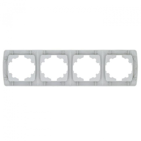 Рамка 4-м СП Мадрид горизонт. бел. EKF EIM-G-304-10