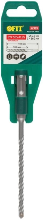 Бур по бетону SDS PLUS с двойн. резьбой 6.5х160мм FIT 32909