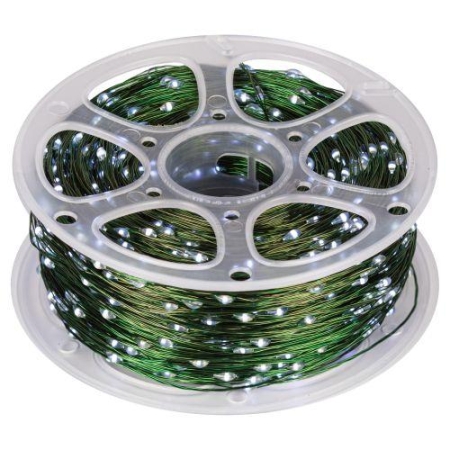 Гирлянда светодиодная "Нить" POWER 200м 2000microLED холод. бел. IP44 220В ENIN-2000W Эра Б0060429