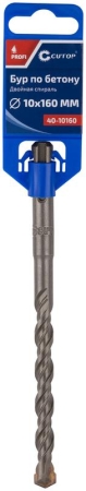 Бур по бетону Profi двойн. резьба SDS-Plus 10х160мм Cutop 40-10160