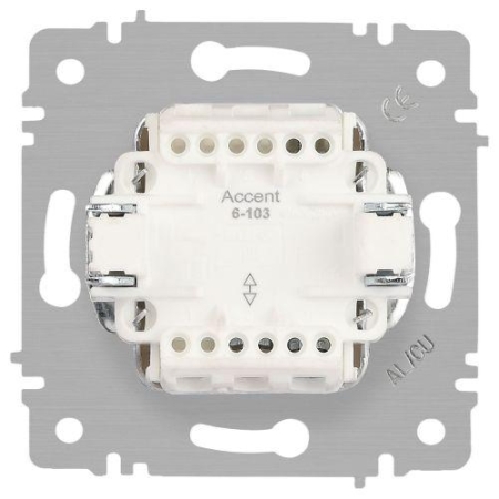 Переключатель 1-кл. СП Accent 6-103-10 10А IP20 250В AL/CU венге Intro Б0063473