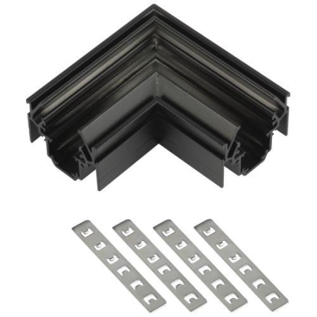 Коннектор TRM-PC20-CCN-B угловой для шинопровода для натяжных потолков магнитн. NOVA черн. Эра Б0063942