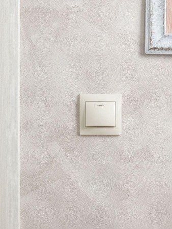 Выключатель 1-кл. СП Кварта 10А IP20 ВС10-1-1-ККм с индикацией крем. GENERICA EVK11-K33-10-DM