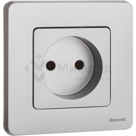 Розетка 1-м СП Inspiria 16А IP20 250В 2P механизм алюм. IEK 673712