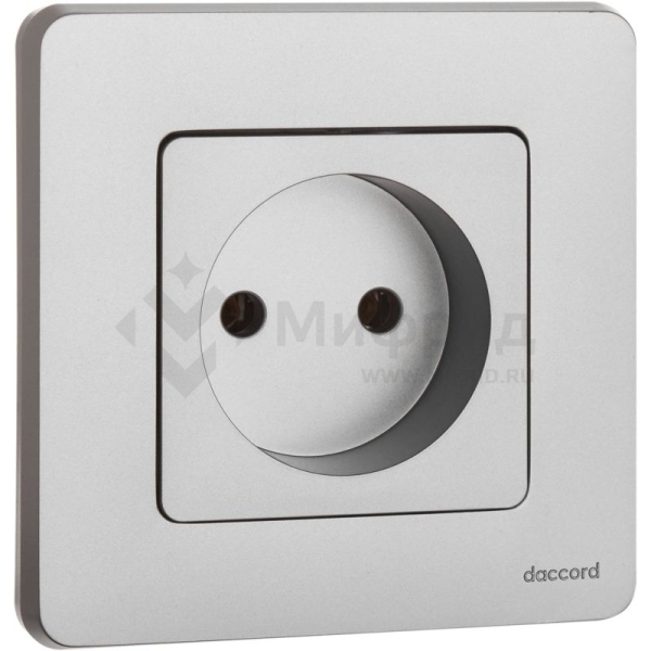 Розетка 1-м СП Inspiria 16А IP20 250В 2P механизм алюм. IEK 673712