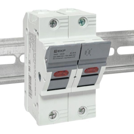 Предохранитель-разъединитель DF 14х51 2п (тип ПВЦ) EKF df142-e