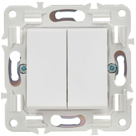 Выключатель 2-кл. SKANDY 10А SK-V04W арктич. бел. IEK SK-V20-0-10-K01