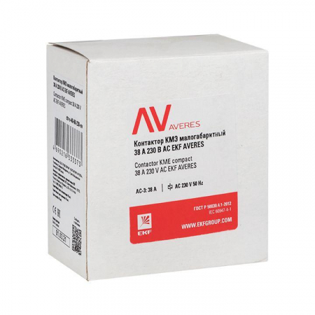 Контактор КМЭ 38А 230В АС AVERES EKF ctr-s-40-00-230-av