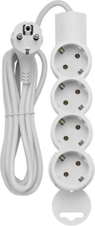 Удлинитель 4х3м с заземл. 10А IP20 ПВС 3х0.75 REV 32012 0