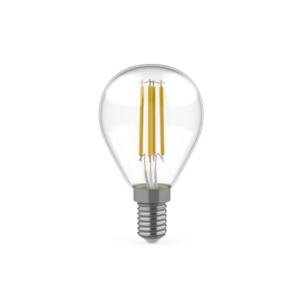 Лампа светодиодная филаментная Basic Filament 5.5Вт шар 4100К Е14 530лм (уп.3шт) GAUSS 1051126T