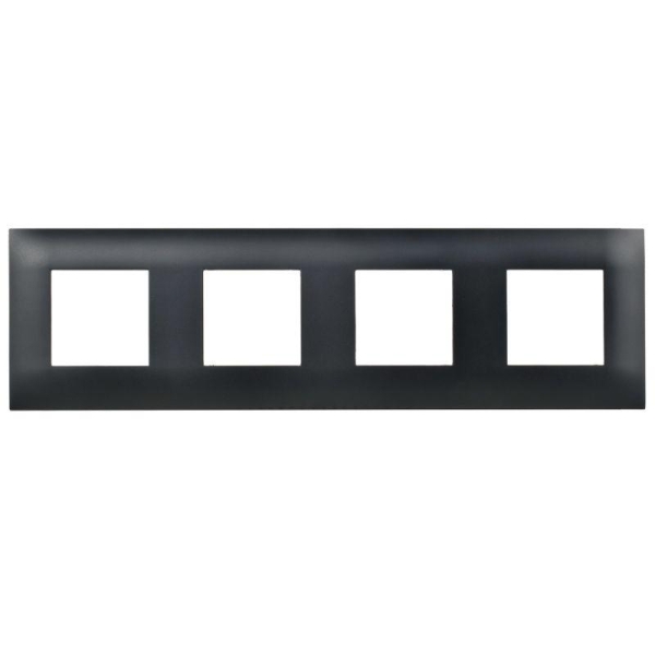Рамка 4-м SKANDY SK-F04Bl черн. IEK SK-M42-K02