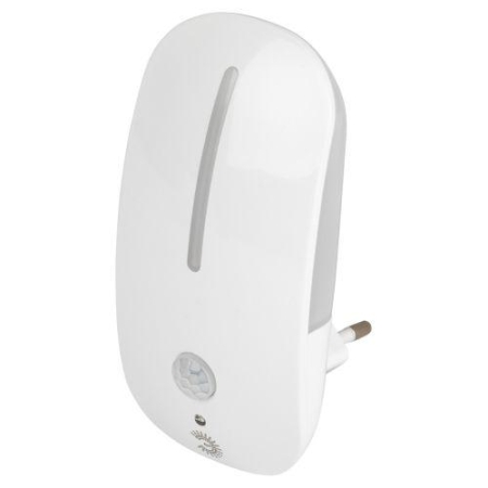 Светильник светодиодный NN-621-LS-MS-W ночник в розетку с датчиком освещенности и датчиком движения бел. ЭРА Б0057212