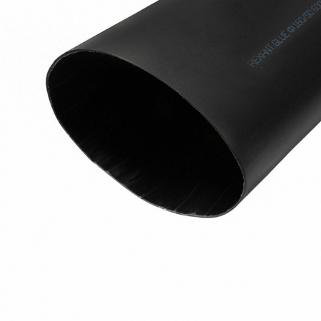 Трубка термоусадочная среднестен. клеевая 160/50 (3-4:1) 1м черн. Rexant 26-0160