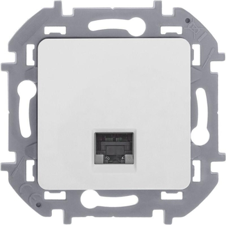 Розетка компьютерная Inspiria RJ45 кат.5E UTP бел. IEK 673825