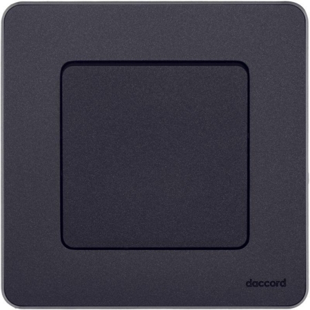 Выключатель кнопочный Inspiria 6А 250В без фиксации НО/НЗ механизм антрацит IEK 673693