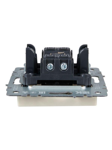 Выключатель 1-кл. СП BRITE ВС10-1-4-БрКр 10А самовозвратн. механизм беж. IEK BR-V14-0-10-K10