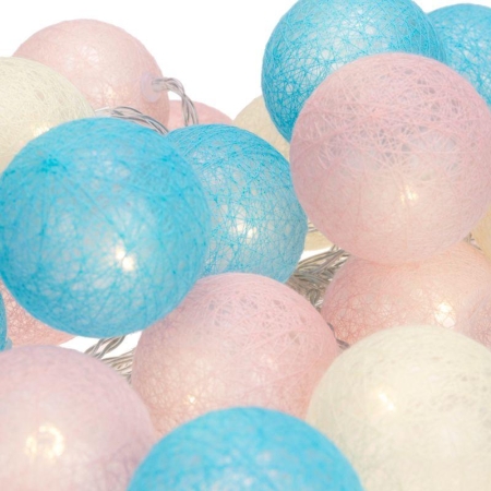 Гирлянда "Тайские фонарики" Перламутр 5м 25LED тепл. бел. питание USB прозр. ПВХ Neon-Night 304-010