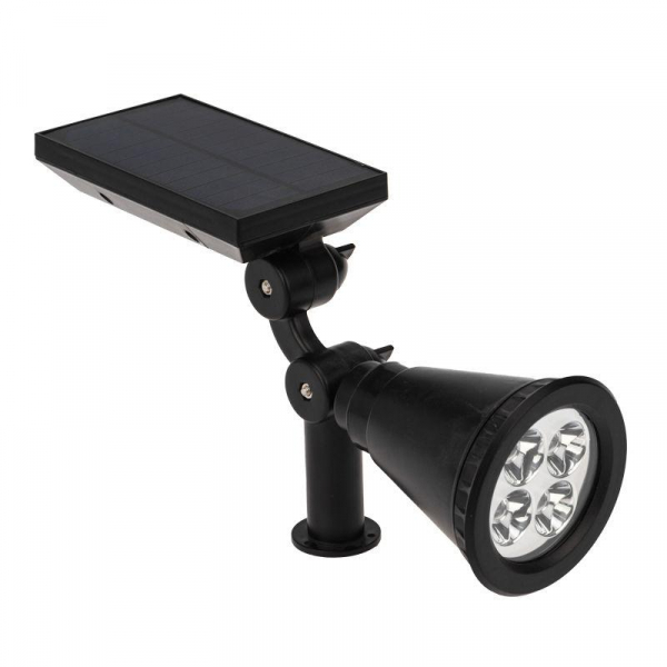 Светильник NEW AGE на солнечной батарее кнопка вкл/выкл герметичная LED переливающийся RGB монтаж на стену + на колышек Lamper 602-237