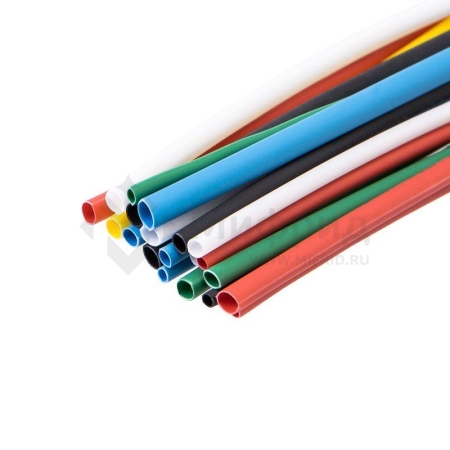 Набор трубок термоусадочных №4 SMALL TUBE ТУТ нг (уп.20шт по 10см) Rexant 29-0104